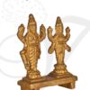2.2" Lord Vishnu & Lakshmi Brass idol