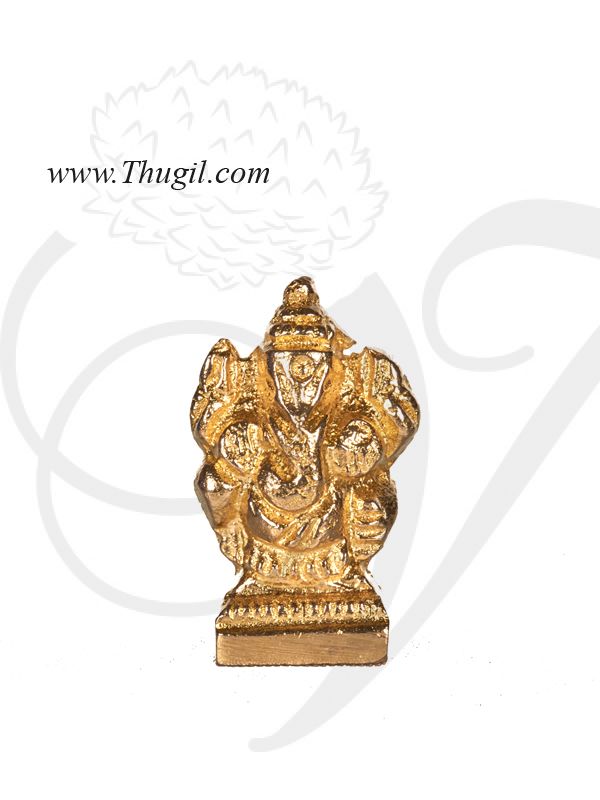 1.2" Lord Ganesha Brass Statue