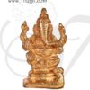 2.8" Lord Ganesha Brass Statue