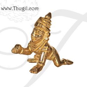 1.8" Lord Krishna Brass Statue Buy Online