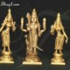 5 inches Murugan Valli Deivanai Brass Statue Available online