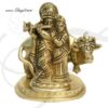 4" Indian Lord Krishna and Radha Home Decor Brass Decorative Statue