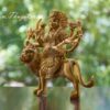 5" Goddess Durga Devi Hindu Religious Brass Idol Statue Buy Now