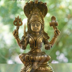 6.5'' Goddess Mariamman Brass idol