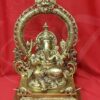 Lord Ganesha Brass Statue 12 inches Ganapathy Idol Buy Now