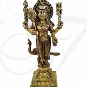 12 inches KARTIKEYA Murugan Murugar Brass Statue Buy Now
