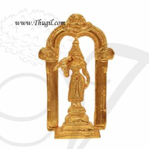 4.5 Inch Goddess Meenakshi Statue of Brass Gold Polish buy online