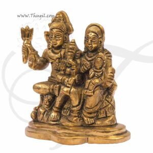 Hindu Lord Shiva Family in Brass Buy Now 3.8"