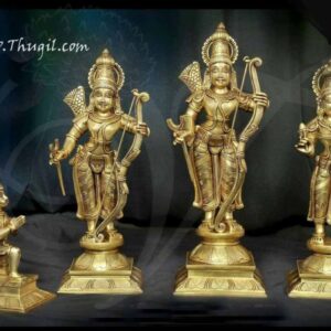 Rama Sita Lakshmana and Hanuman Brass Idol Buy Now 12" (1 feet)