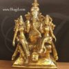 Brass Shree Ganesha With Riddhi Siddhi Statues Buy Now 7"