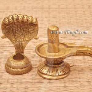 Brass Statue Hindu God Shiva Siva Lingam Buy Now 5"