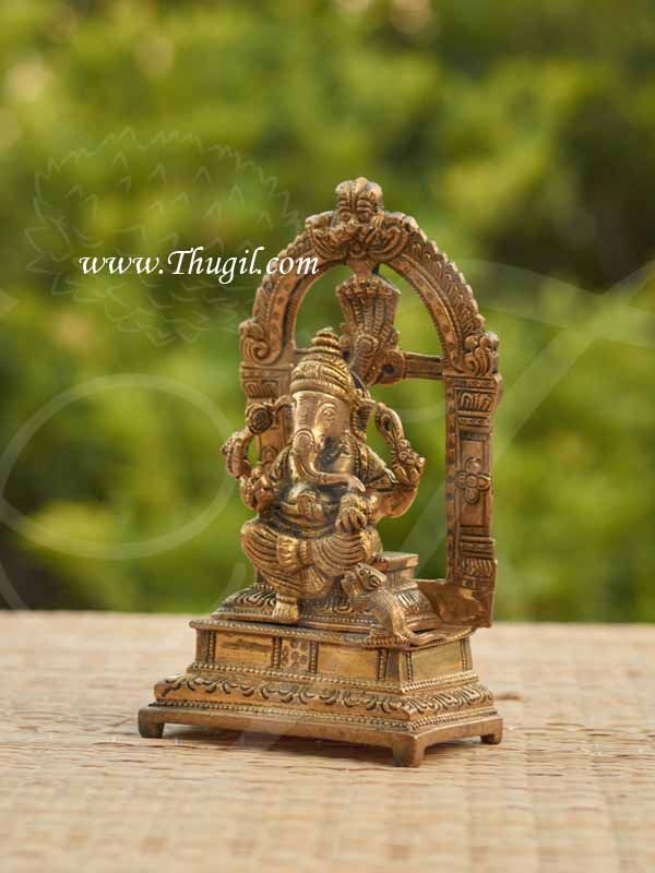 Brass Shree Ganesha Statue Buy Now 7"