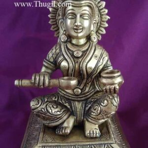 Brass Annapurna Devi Statue 6 inches