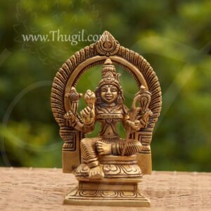Kamakshi Amman Brass Goddess Kanchi Devi Statue 6 inches