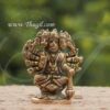 Five Faces Panchmukhi Hanuman Brass Statue 3.5"
