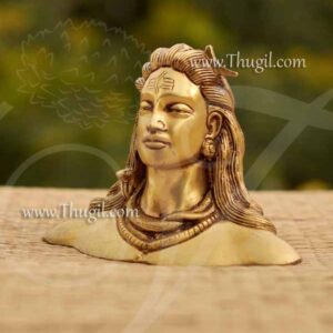 Brass Lord Shiva Aadhi Yogi Head Statue And Sculptures Buy Now 4.5"