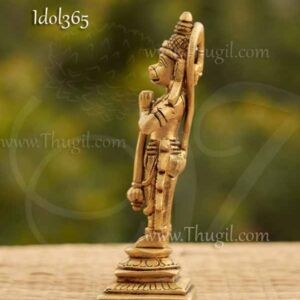 Brass Hanuman Statue available Anjaneyar Idol 6 inches