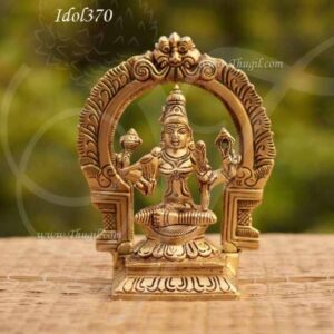 Brass Goddess Meenakshi Statue Buy Online 5.5 inches