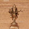 Brass Dancing Ganesha Nardana Ganapati Statue In Dance Posture 4.5 inches