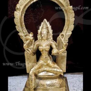 Brass Idol of Goddess Mariamman Statue Karumaiamman 22 Inches