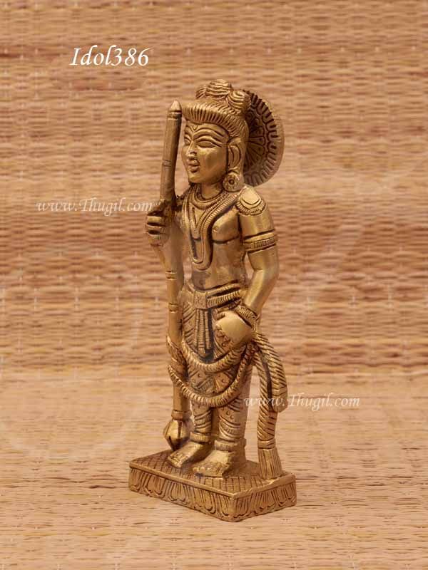 Udupi Krishna Brass Statue Morthy Unique Idol 6.5 inches inches