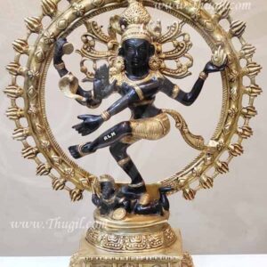 Large Size Nataraja LORD NATARAJA Dancing Shiva Statues in Brass 22 inches tall