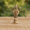 Brass Statue of Vishnu Idol Carving Sangu Chakaram 5"