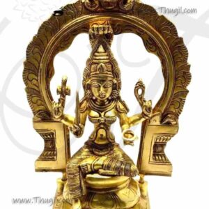 Karumari Brass Idol of Goddess Mariamman Statue Karumaiamman 12 Inches
