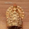 Indian Raja King Rani Queen Crown Kreedam Mukut Gold