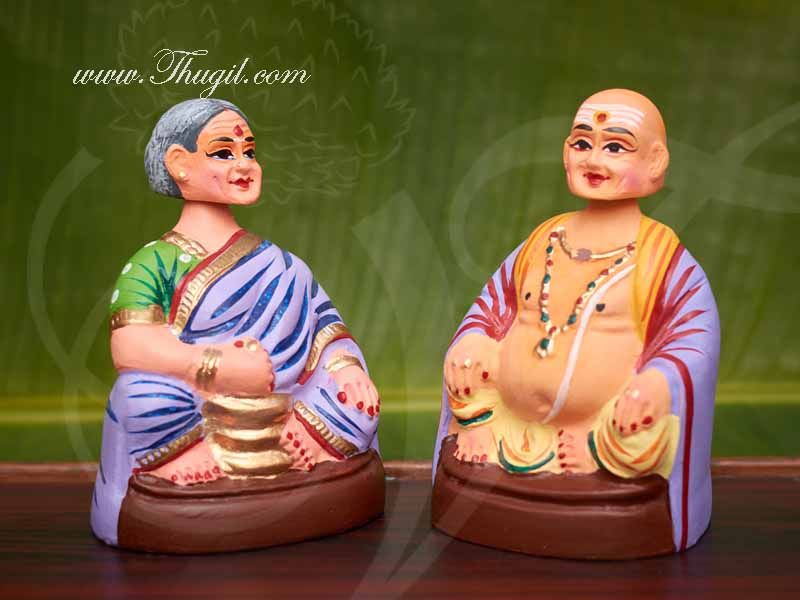 Thanjavur Traditional Dolls Thalaiyatti Bommai Chettiyar Dancing Doll Buy Online