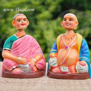 Thanjavur Traditional Dolls Thalaiyatti Bommai Chettiyar Dancing Doll Buy Online 7"