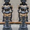 Pavai Villaku Lady with Lamp Indian Dolls Paper Mache 35 inches