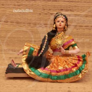 Hand Made Bharatnatyam Dance Golu Doll Bommai Navarathatri 7 inches