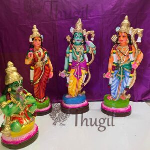 Rama Sita Laksham Hanumam Dolls Clay Idol Status 17 inches