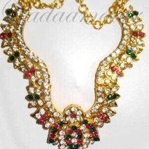 Hindu Deity Jewelry Stone Necklace Temple Jewellery Chain God Goddess