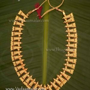 Gold Pichi Poo Malai Necklace Kerala Design For Hindu Deity Jewelry Buy Now
