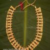 Gold Pichi Poo Malai Necklace Kerala Design For Hindu Deity Jewelry 12 Inches