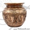 Lakshmi engraved Copper Kalasham for Holi water Buy Online