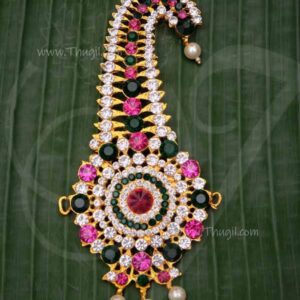 Kalgi Deity Hair Head Turban Jewellery Multi Stone Decorations Buy Now 5.5inch
