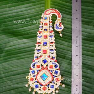 Kalgi Large Size Deity Head Turban Jewellery Stone Hair Decorations 9 inches