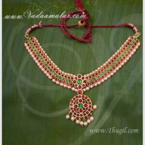 Kemp Necklace Temple Jewellery For Hindu Goddess Decorations