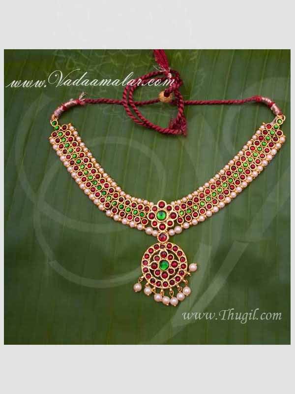 Kemp Necklace Temple Jewellery For Hindu Goddess Decorations