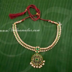 Green Kemp Temple jewellery Short Necklace Choker 5 inches