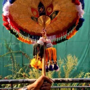 Cloth Umbrella for Temple Kovil Kodai for Hindu God - 5 feet