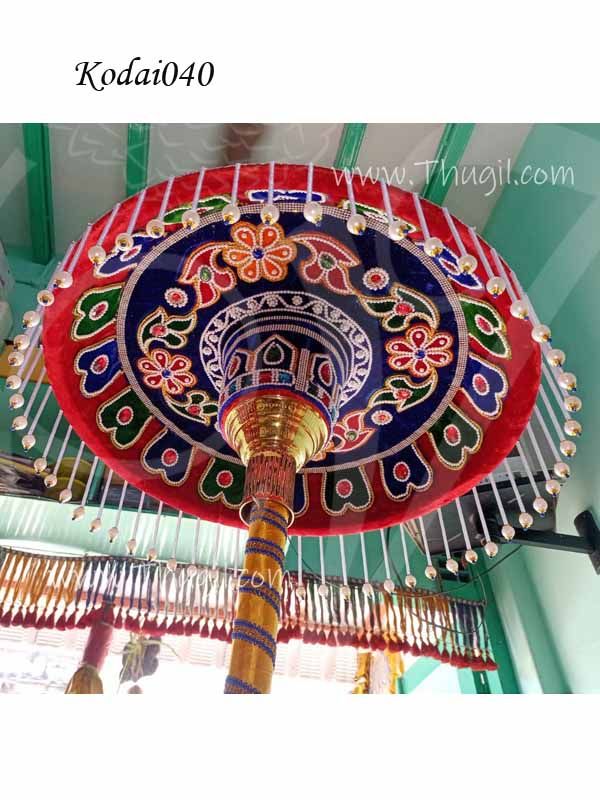 Mutthu Umbrella for Temple Kovil Kodai for Hindu God And Goddess 2 Feet