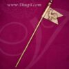 12" Brass Seval Kodi Flag Lord Murugan Subrahmanya