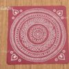 Kolam Round Design Sticker Square Sheets 9.5 x 9.5 inches - 5 Sheets