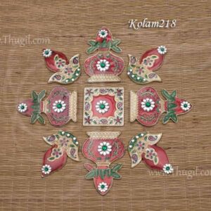 Kalasam Design Arrangeable Kolam Colourful Rangoli 7 pieces