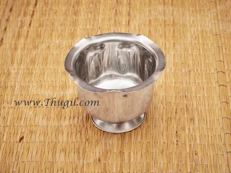2.3" Stainless Steel Sandal Wood Paste Bowl Chandanakinnam Buy Now