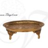 4" Brass Pooja Flower Plate Stand Buy Now